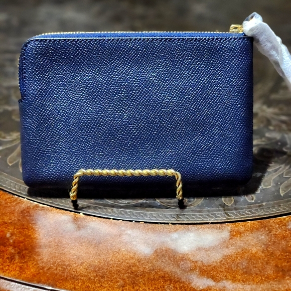 NWT Navy Navy Blue Coach Wristlet - Picture 3 of 3